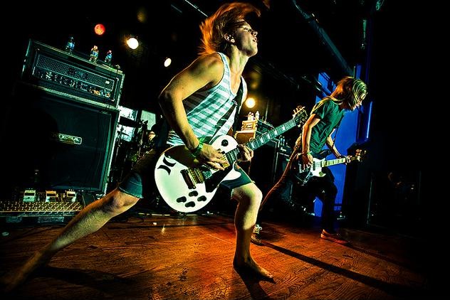 Headbanging Bless the Fall concert
