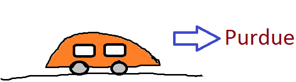 Me on my way to Purdue