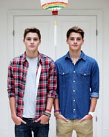 Jack and Finn Harries.
