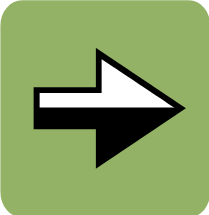 Green background arrow